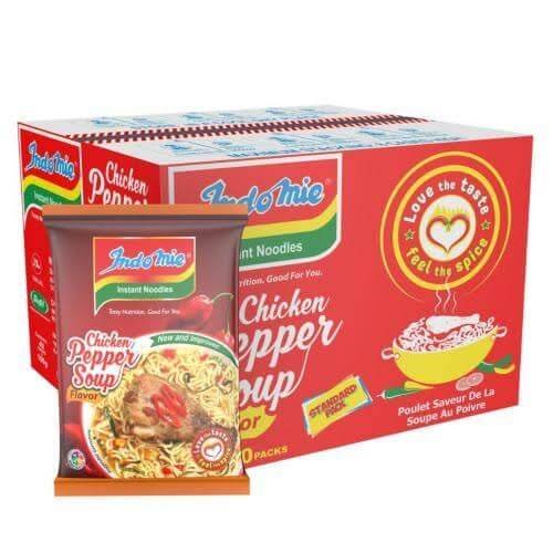 Indomie Noodles Chicken Pepper Soup Flavour 70g X 40 Waziri