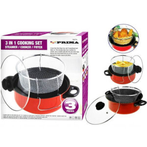 3-in-1 PRIMA Manual Non-Stick Deep Fryer