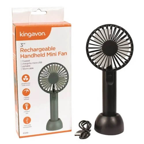 3-inch USB Rechargeable Handheld Mini Fan