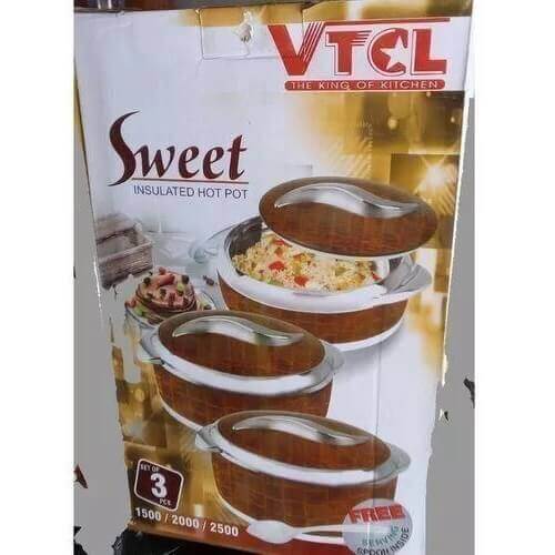 3pcs VTCL Sweet Insulated Casserole Flask