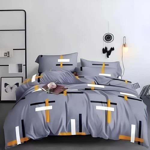 6 by 6 Quality Bedsheets with Duvet and 4 pillow cases