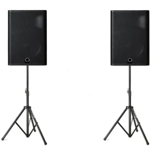 Half Range Single Speakers with Speaker Stands