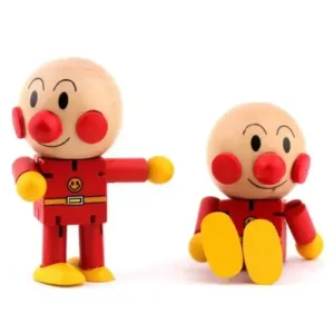 Kids Mini Wooden Robot Action Figure Toy