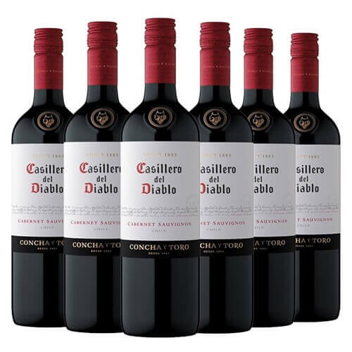 Casillero Del Diablo Cabernet Sauvignon Red Wine 75cl x 6