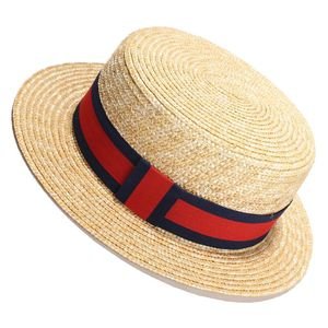 Classic Straw Boater Hat