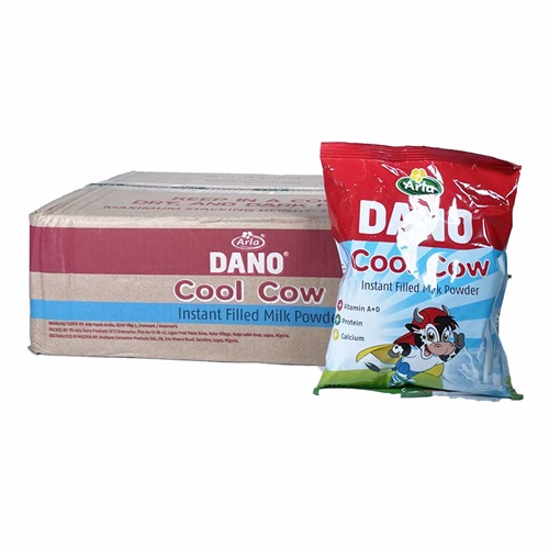 Dano Cool Cow Instant Filled Milk Powder 350g x 12 Sachets