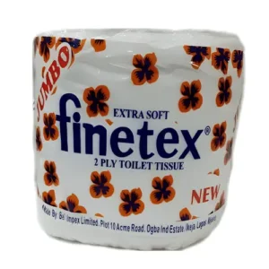 Finetex 2 Ply Toilet Tissue Jumbo Size x 12 rolls