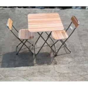 Foldable Table with Two Chairs