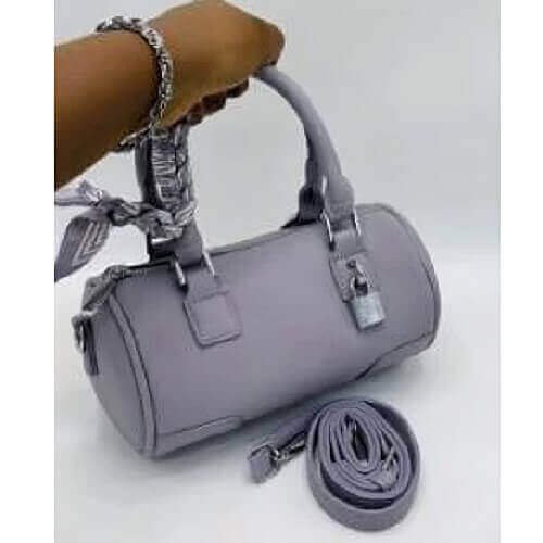 Leather Barrel-shaped Women Handbags