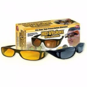 HD Vision Day and Night Wrap Around Glasses - Set Of 2