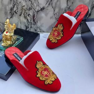 Quality D&G Men's Red Half Shoes (Dolce & Gabbana)