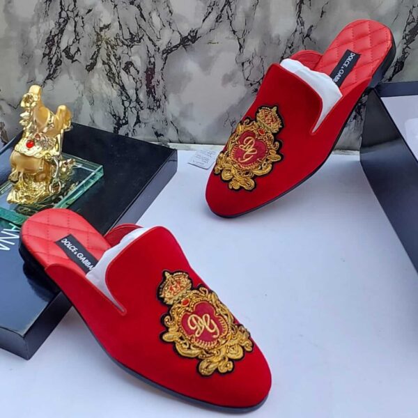 Quality D&G Men's Red Half Shoes (Dolce & Gabbana)