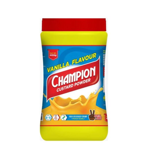 Vanilla Champion Custard Powder 400g x 12