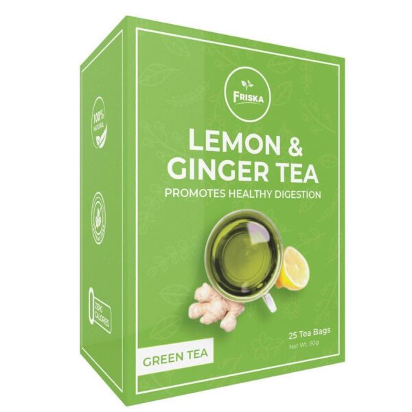 Friska Lemon & Ginger Tea 60g