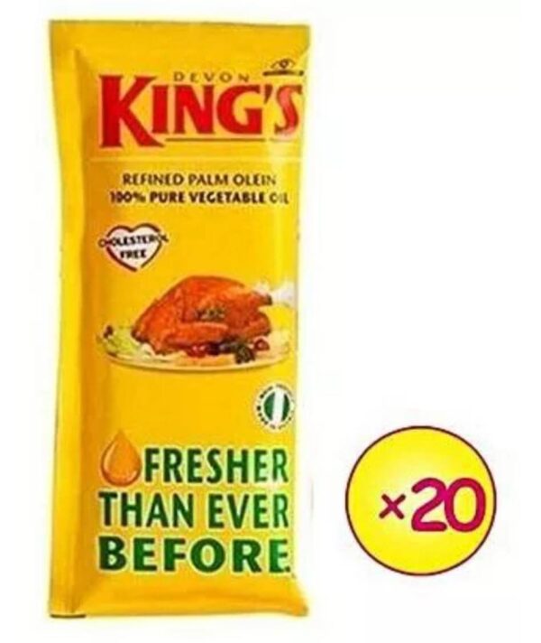 Devon Kings Groundnut Vegetable Cooking Oil 100ml by 20