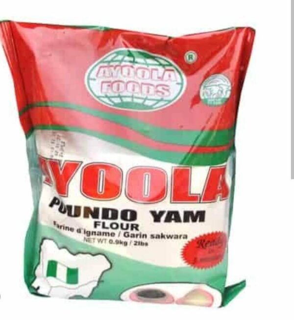 Ayoola Poundo Yam Flour 0.9kg x 9