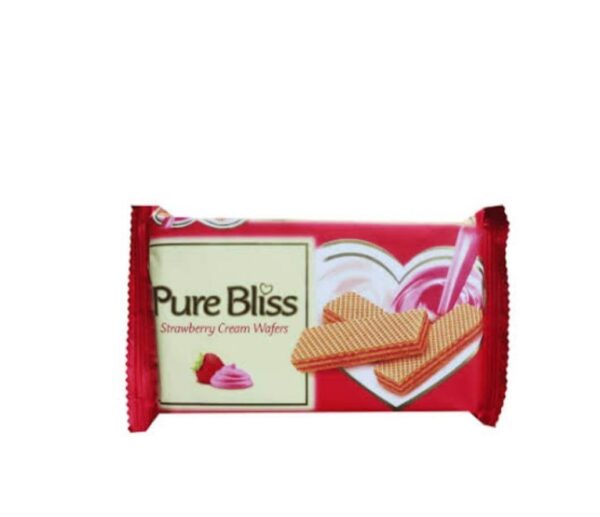 Pure Bliss Strawberry Cream Wafers Biscuits 46g x 48packs