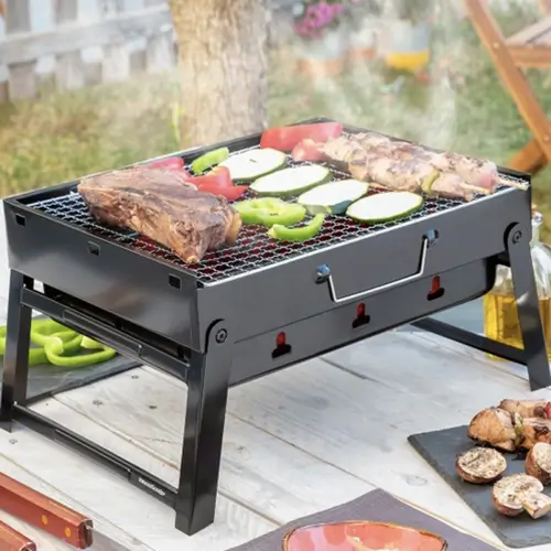 Portable Foldable Charcoal Barbecue Grill