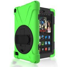 Amazon Fire Hd Tablet - 8" - (2GB RAM - 16GB ROM) + Green Case