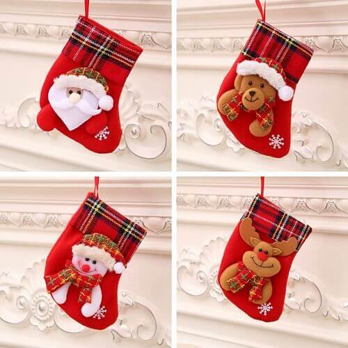 Reindeer Christmas Mini-stocking Decorations
