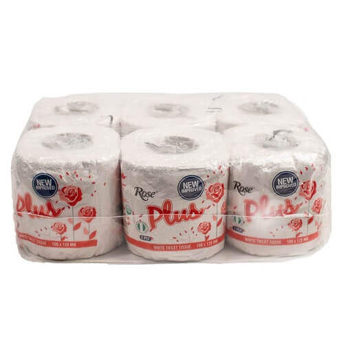 Rose Plus White Toilet Tissue x 48 pieces