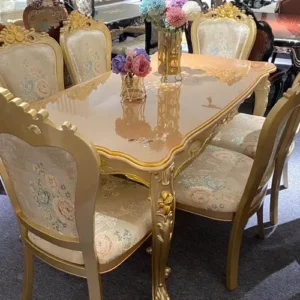 Royal Dining Table Set with 6 Chairs