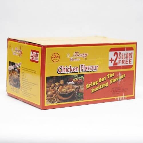 Tasty Cube Chicken Flavour 4g (25 Cubes x 80 Packs x 1 Carton)