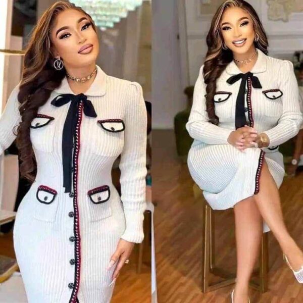 Cardigan Fabric Female Gown
