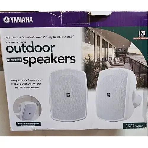 Yamaha NS-AW190WH Outdoor 2-Way Speakers