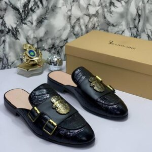 Billionaire Designer Double Buckle Half shoe