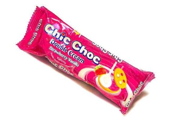 Chic Choc Double Cream Strawberry Vanilla Biscuit 36g X 48