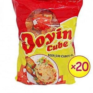 Doyin Beef Seasoning Cubes 12packs X 100pieces in a Pack