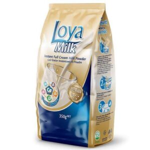 Loya Plain Milk Powder Pouch 350g x 12