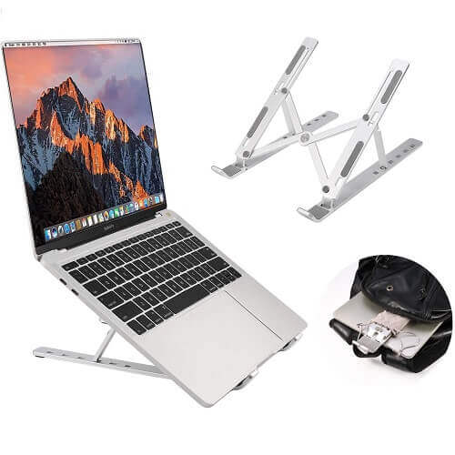 Coomaxx Aluminum 7-15.4 inches Foldable Laptop Stand