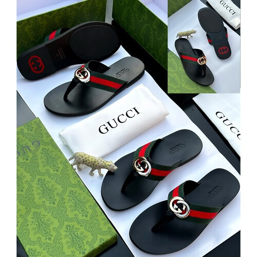 Gucci Men s Leather Slippers Waziri Ecommerce