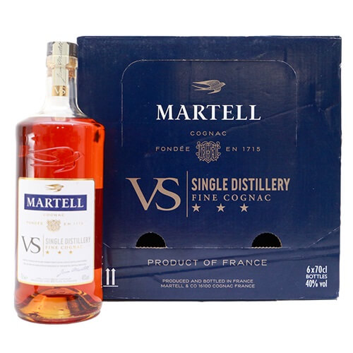 Martell VS Cognac 70cl x 6 bottles