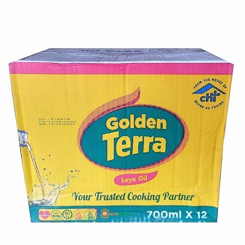 Golden Terra Soya Oil 700ml x 12 Bottles