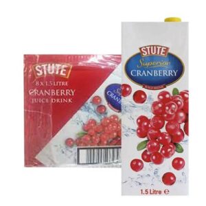 Stute Superior Cranberry Juice Drink 1.5 litre x 6 bottles 1